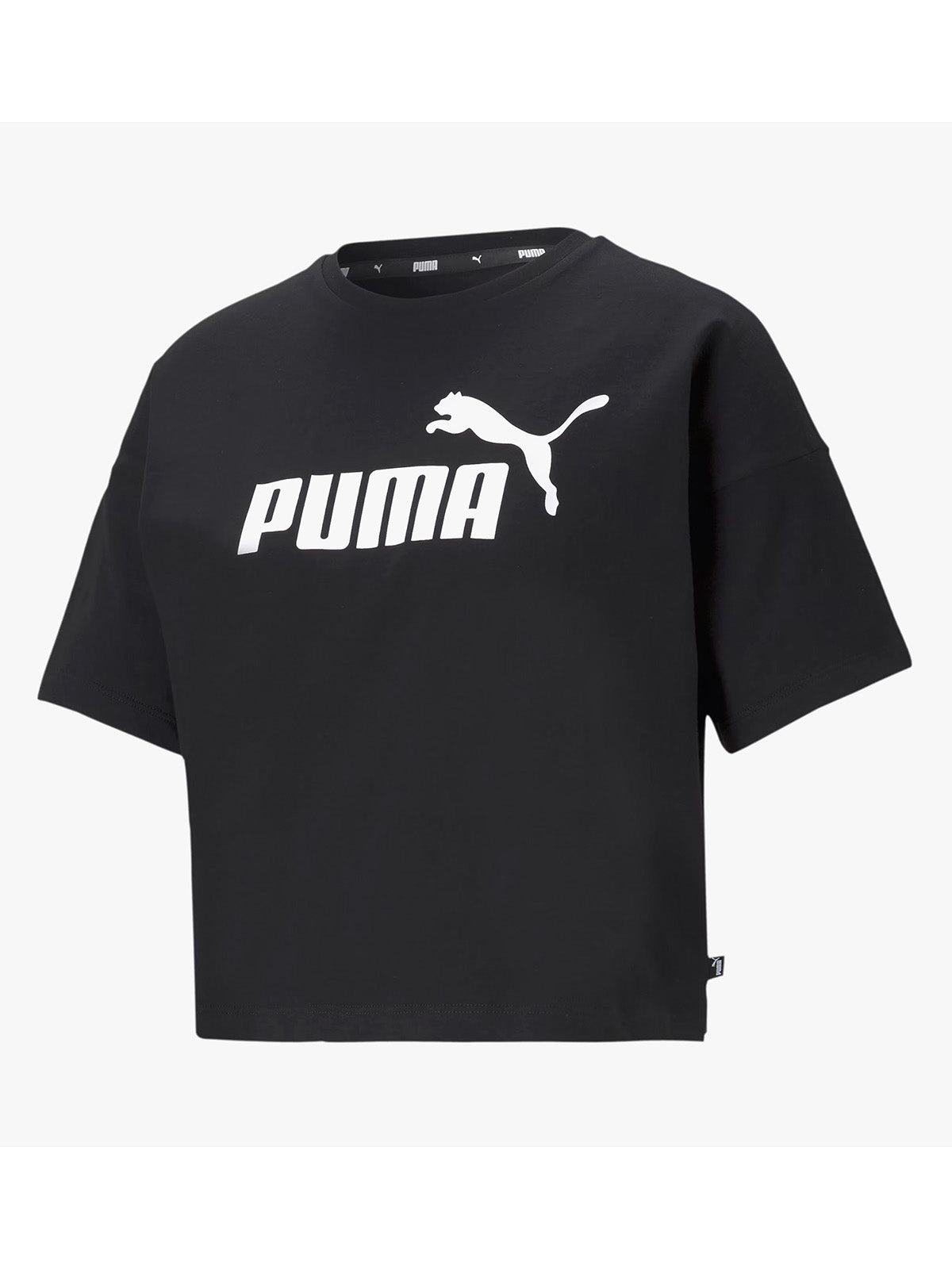 PUMA CROPPED LOGO TEE