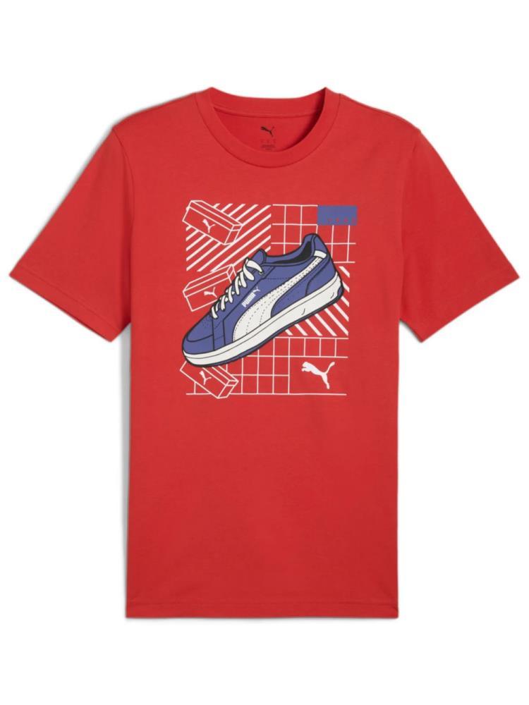 T-shirts de Algodão Homem Puma Graphics Sneaker