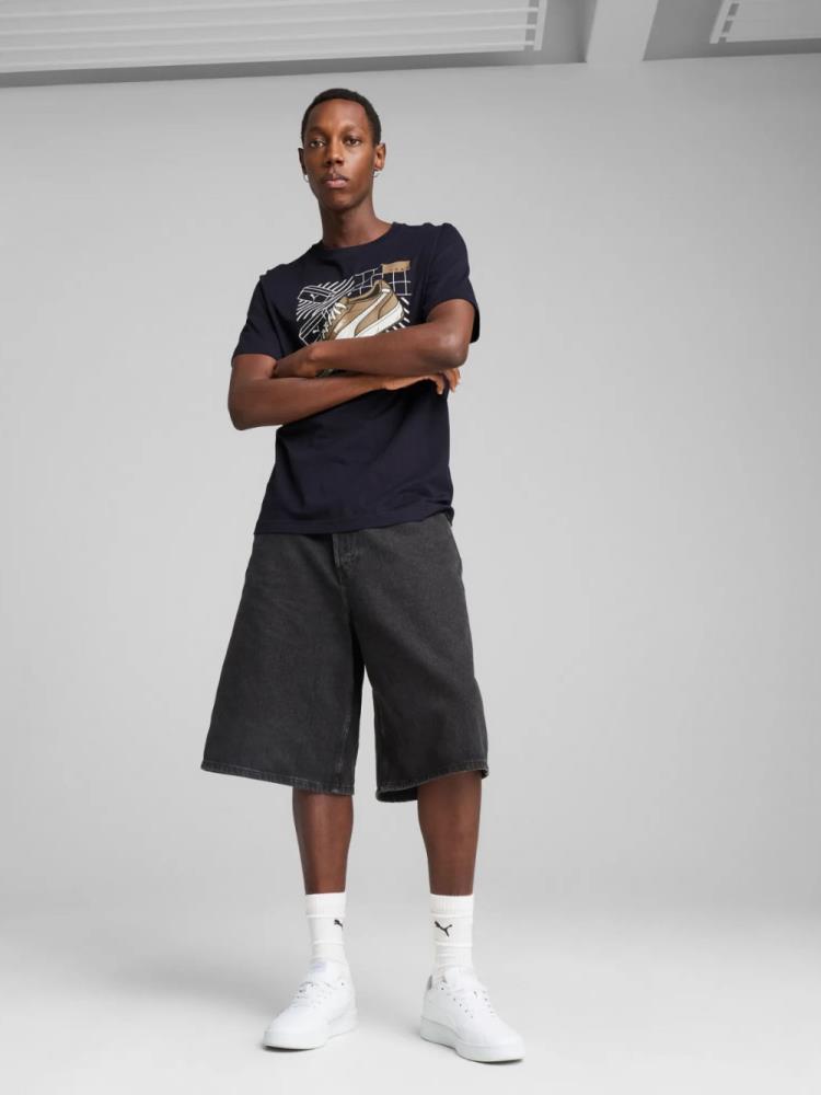 T-shirts de Algodão Homem Puma Graphics Sneaker