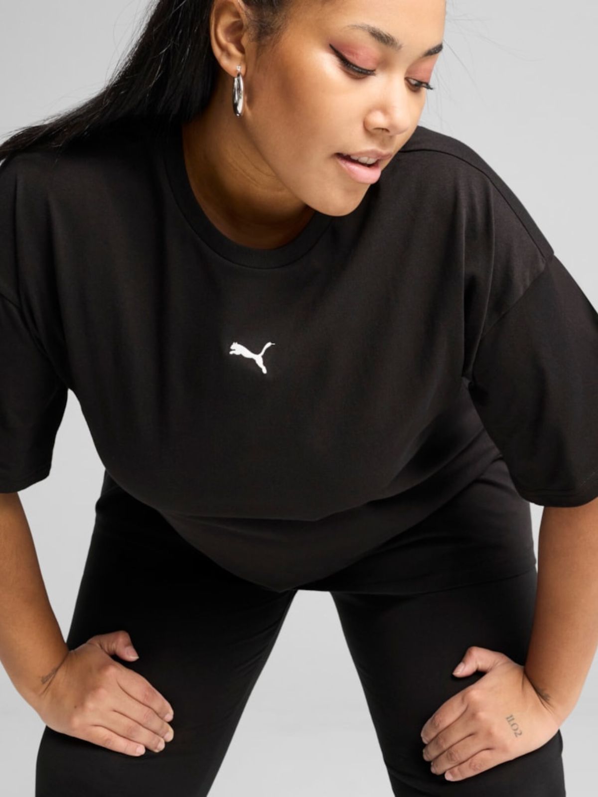 T-shirts de Algodão Mulher Puma Ess Relaxed