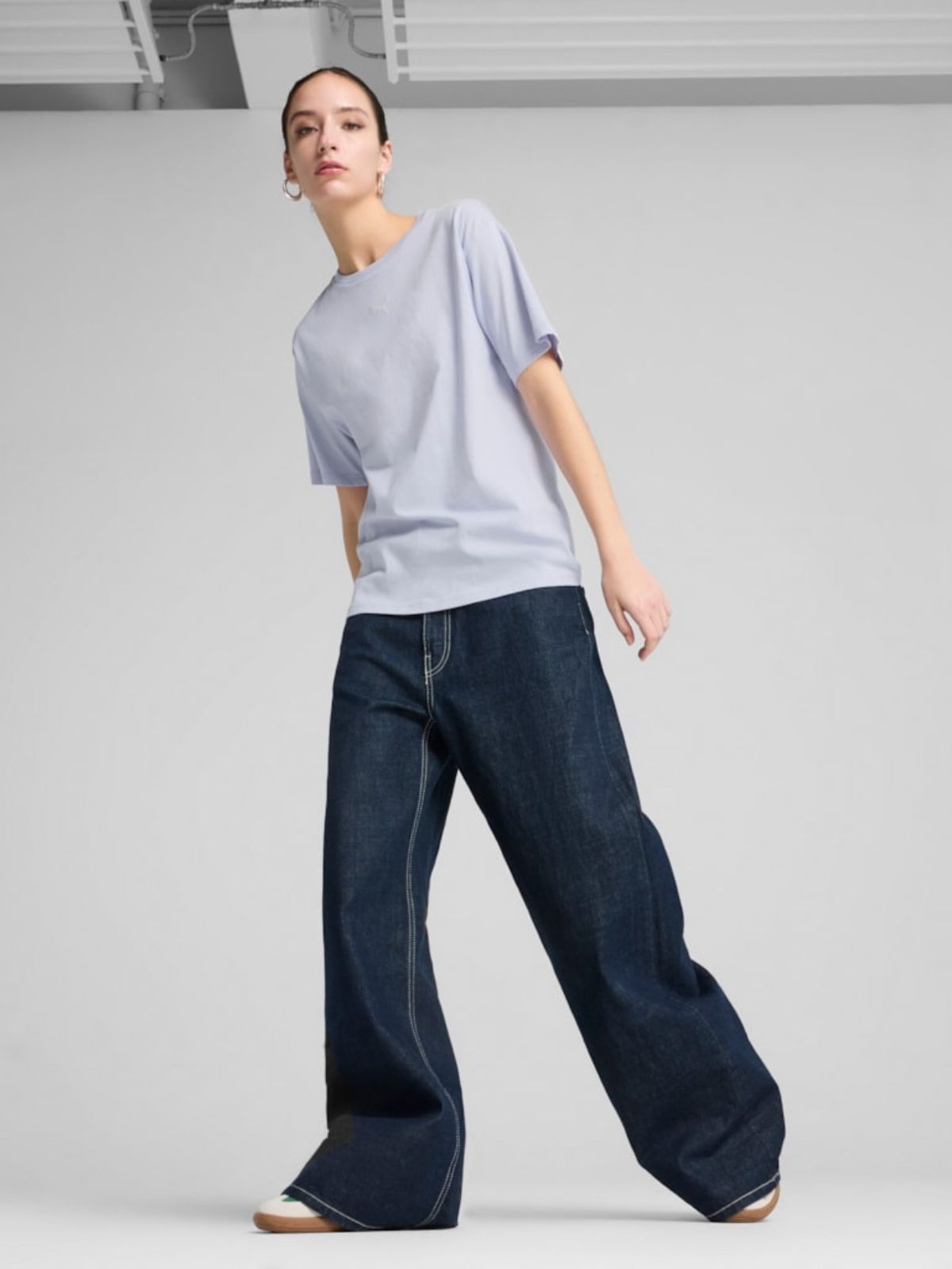 T-shirts de Algodão Mulher Puma Ess Relaxed