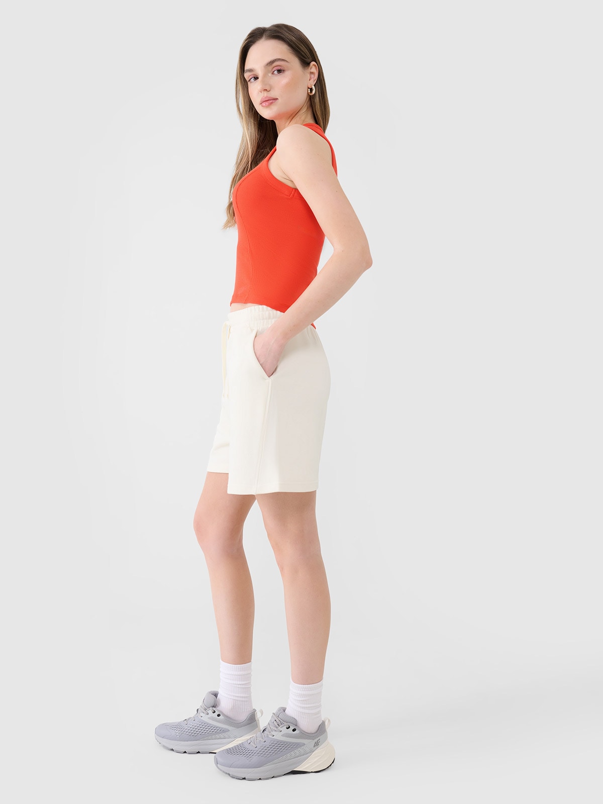 Calções de Algodão Oversized Mulher 4F