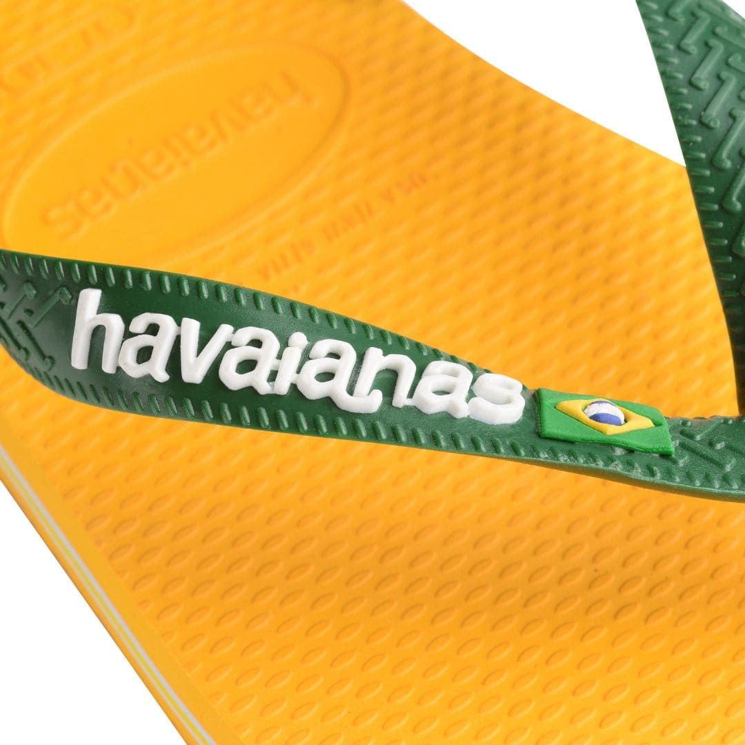 Chinelos Havaianas Brasil Logo Pop Yellow