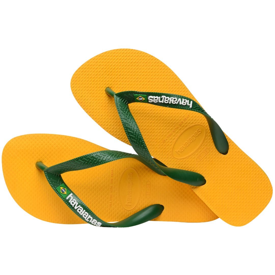 Chinelos Havaianas Brasil Logo Pop Yellow