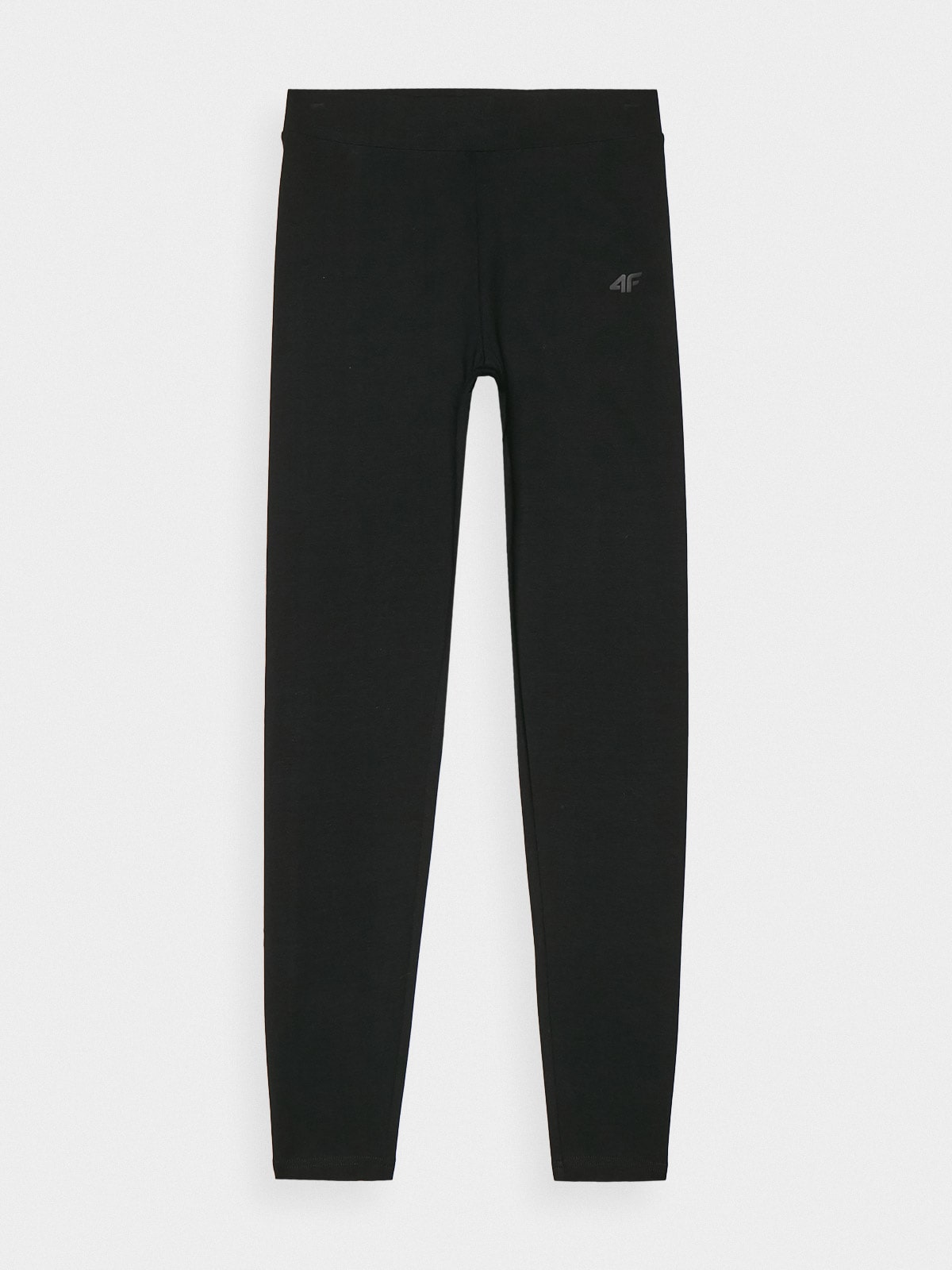 Leggings de Algodão Pretas Comprimento Total Mulher 4F