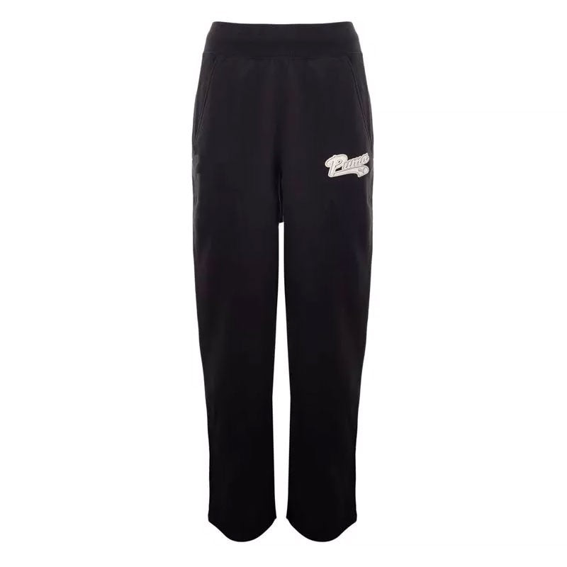 Calças de Algodão Largas com Cintura Alta Mulher Puma Ess Script