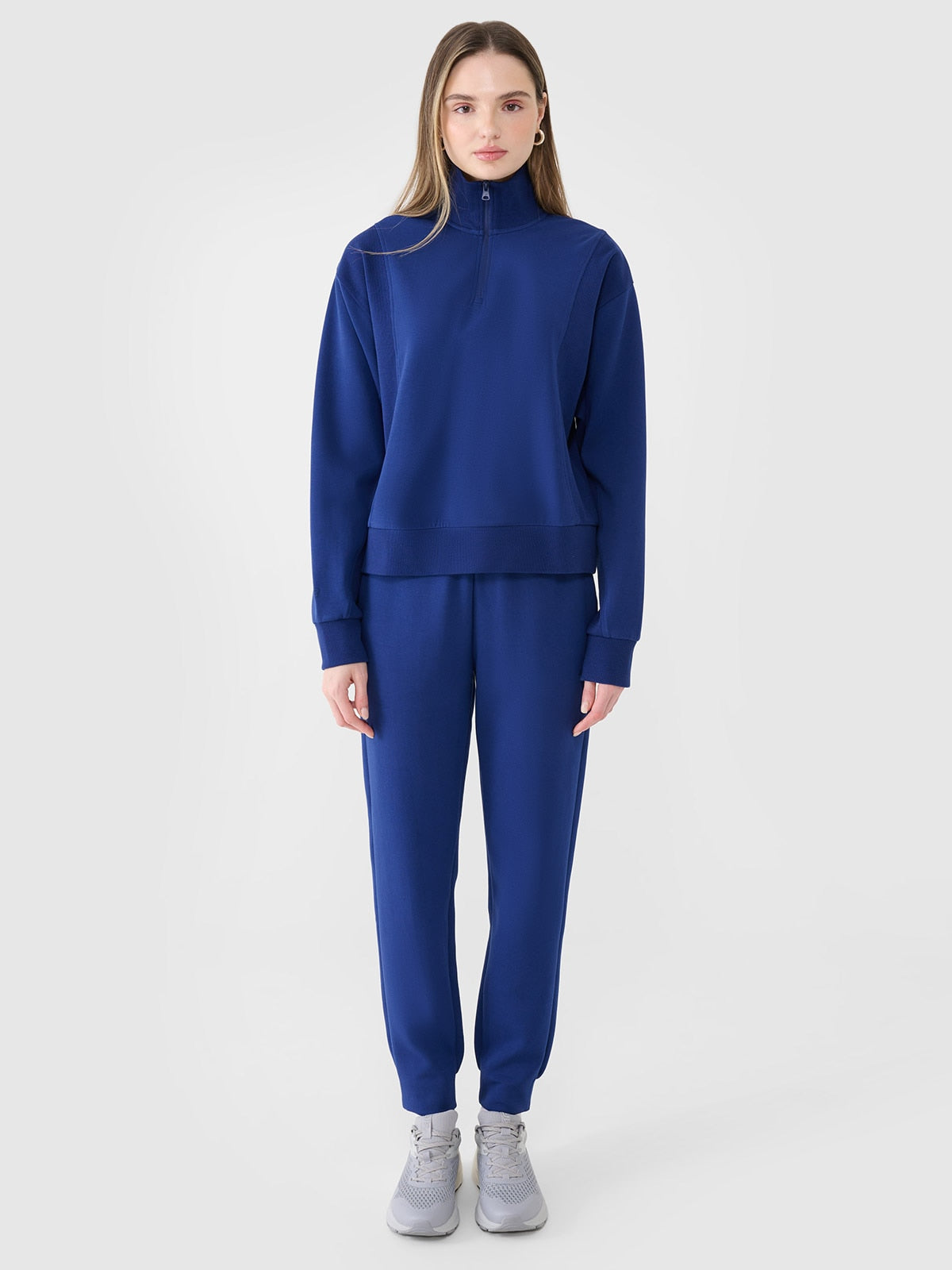 Sweatshirts Meio Fecho de Algodão Mulher 4F