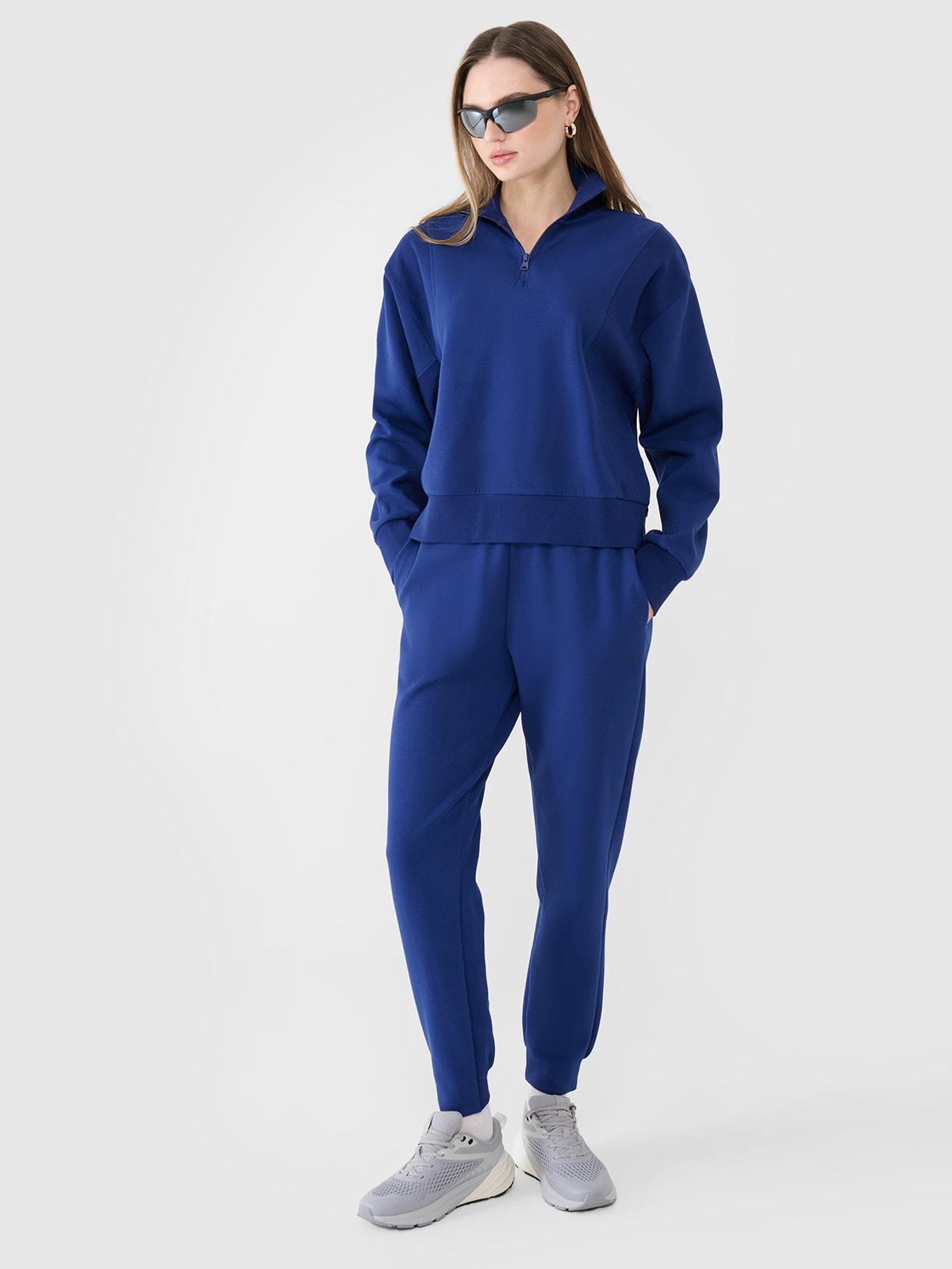 Sweatshirts Meio Fecho de Algodão Mulher 4F