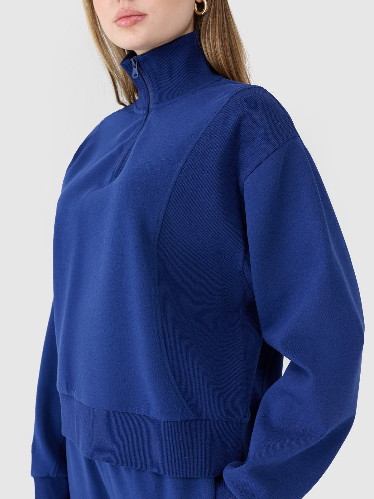 Sweatshirts Meio Fecho de Algodão Mulher 4F