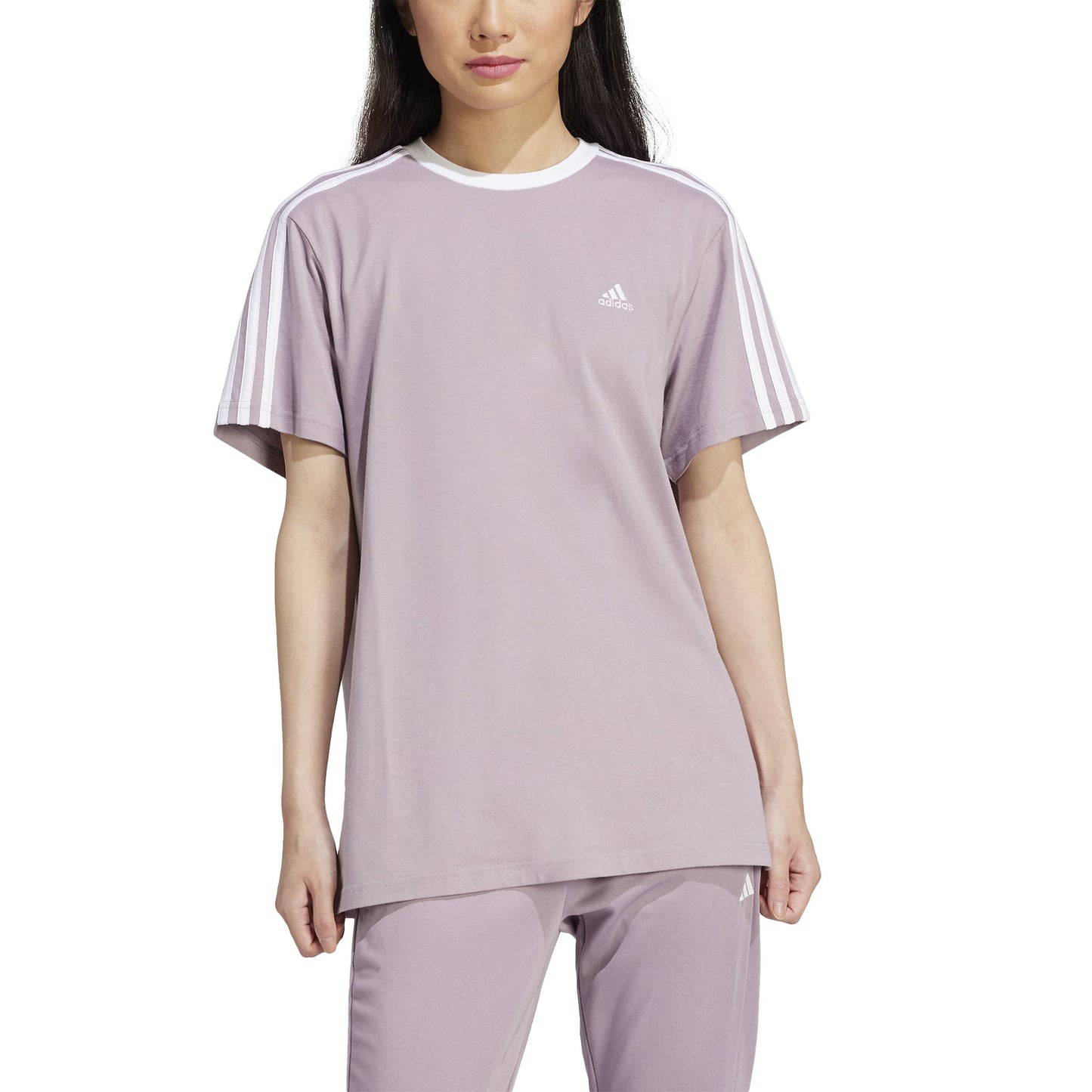 T-shirts de Algodão Adidas 3-Stripes Essentials