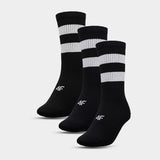Meias Cano Alto 4F Conjunto 3 Pares