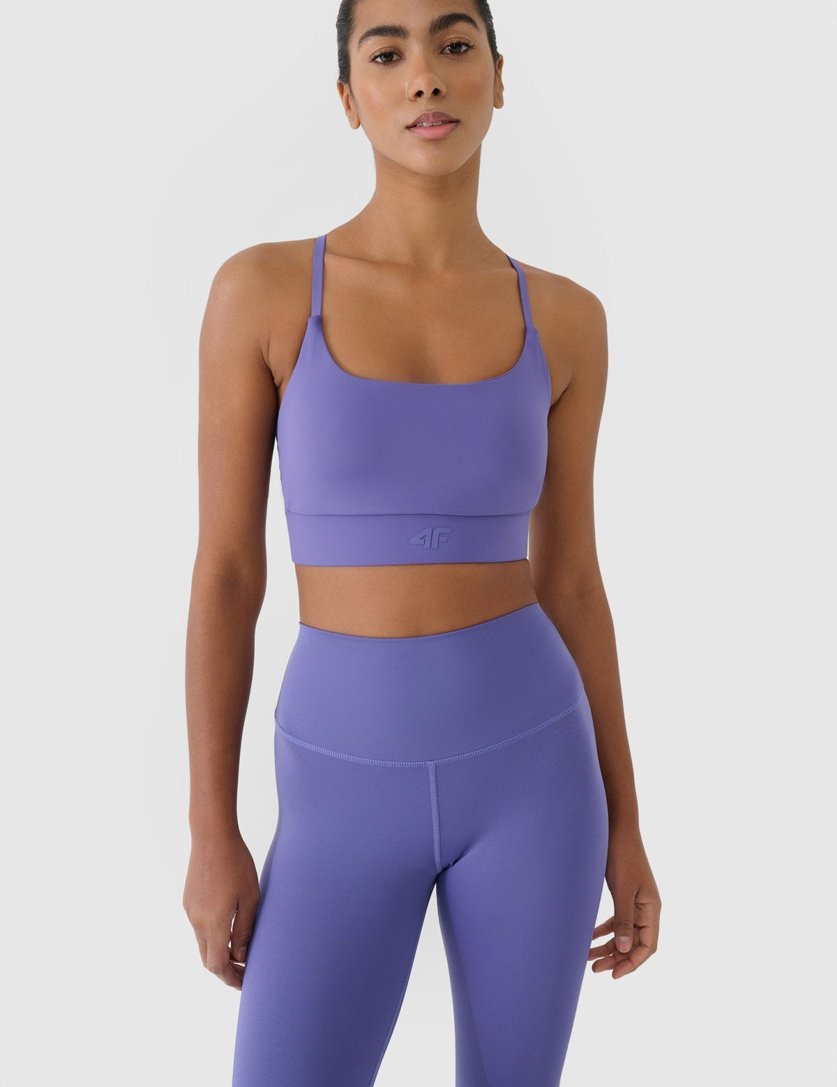 Leggings de Lycra Cintura Alta Mulher 4F