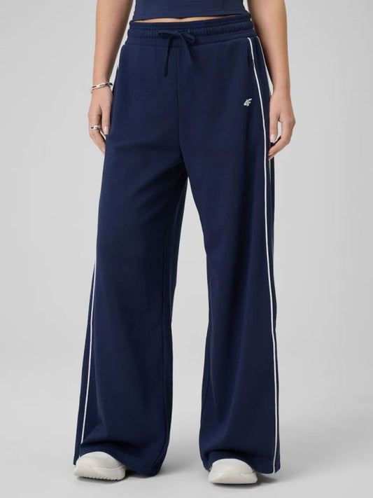 Calças de Algodão Corte Reto Mulher 4F