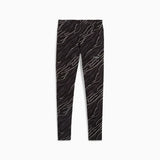 Leggings Corte Slim de Algodão Puma Animal Print com Cintura Elástica