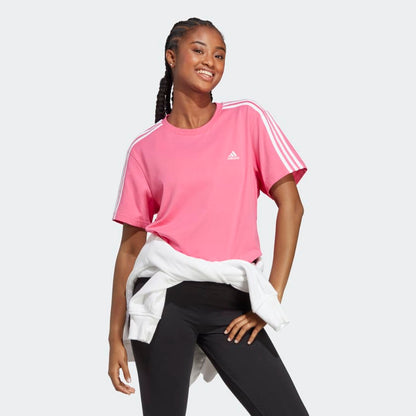 T-shirt Mulher Adidas Oversized 3Stripes