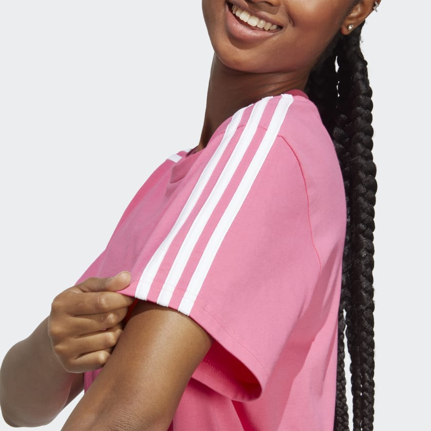 T-shirt Mulher Adidas Oversized 3Stripes