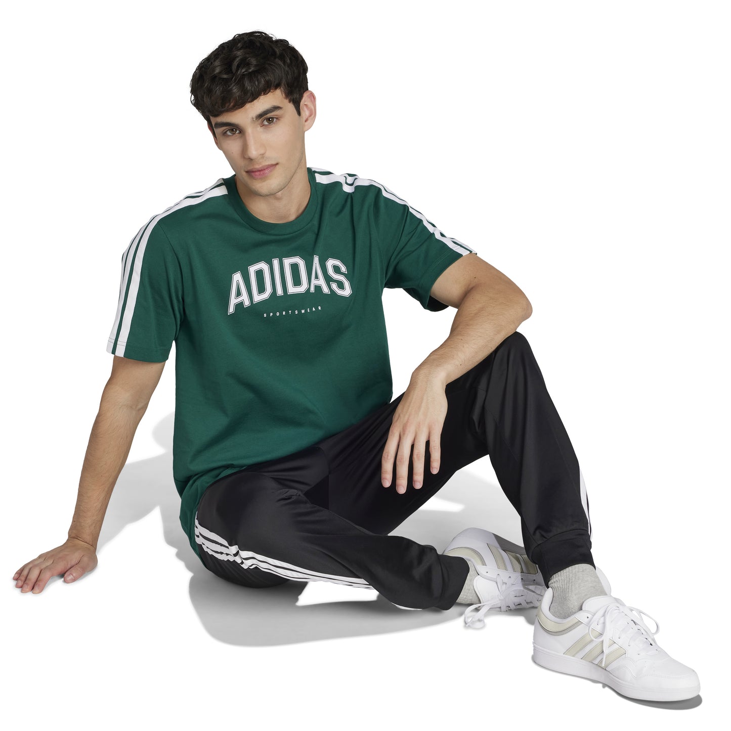 T-shirts de Algodão Homem Adidas Codes Collegiate