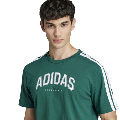 T-shirts de Algodão Homem Adidas Codes Collegiate