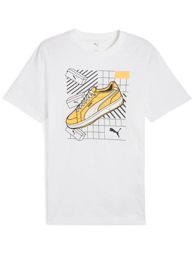 T-shirts de Algodão Homem Puma Graphics Sneaker