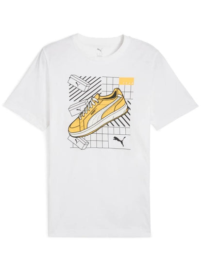 T-shirts de Algodão Homem Puma Graphics Sneaker