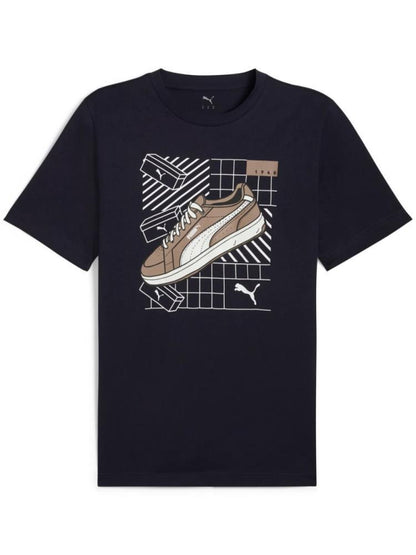 T-shirts de Algodão Homem Puma Graphics Sneaker