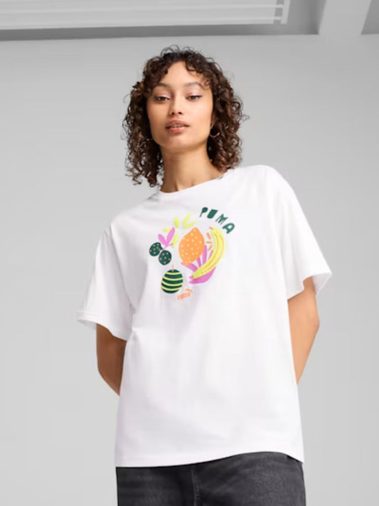 T-shirts de Algodão Mulher Puma Relaxed Fruity