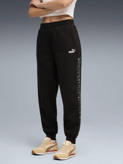 Calças de Algodão Cardado Mulher Puma Graphic Animal Comfort