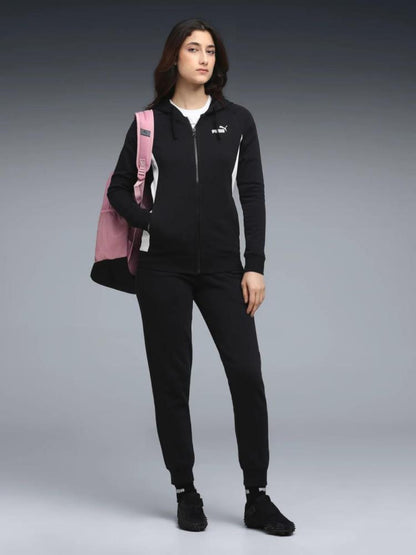 Fatos de Treino de Algodão Cardado com Capuz Mulher Puma