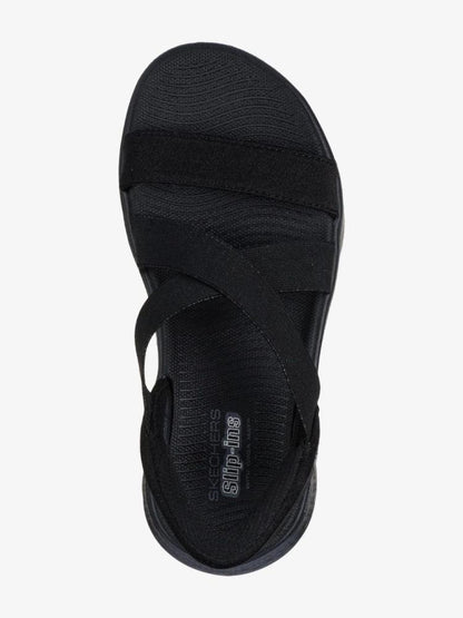 Sandálias Mulher Skechers Slip Ins Go Walk Flex Sandal Glimmer