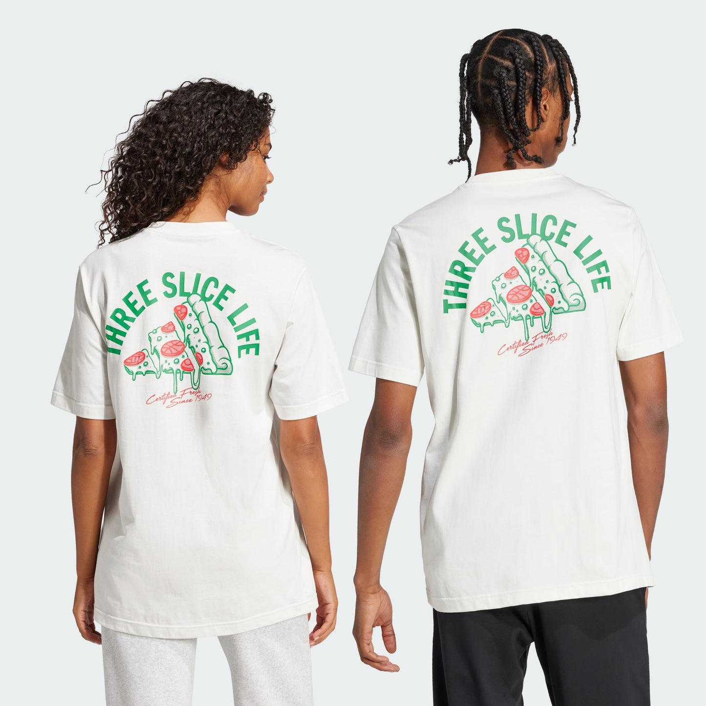 T-shirts de Algodão Homem Adidas Lounge Pizza