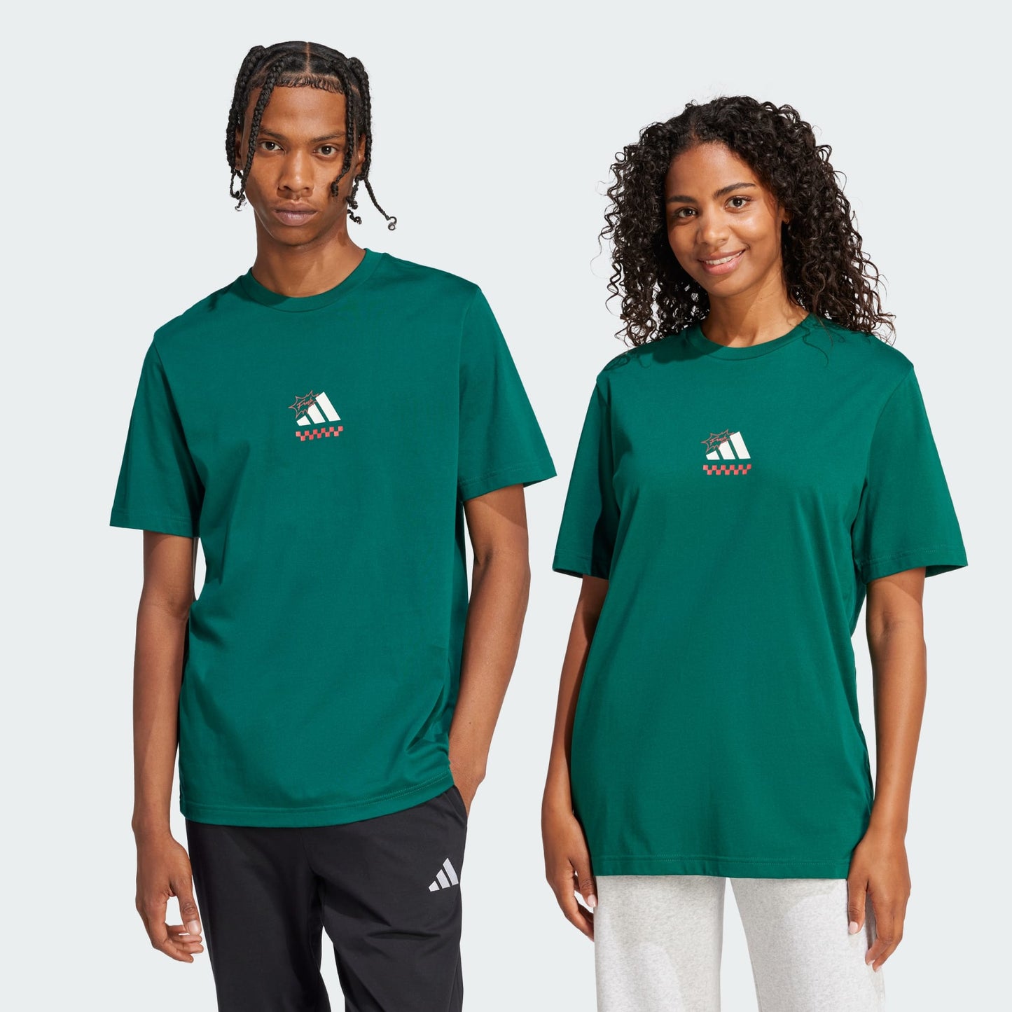 T-shirts de Algodão Homem Adidas Lounge Pizza