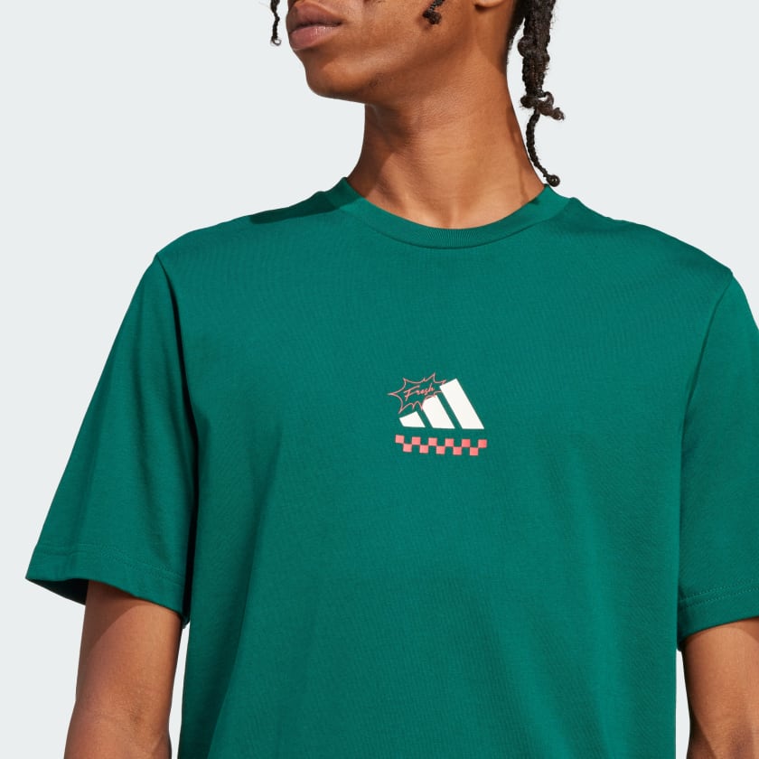 T-shirts de Algodão Homem Adidas Lounge Pizza