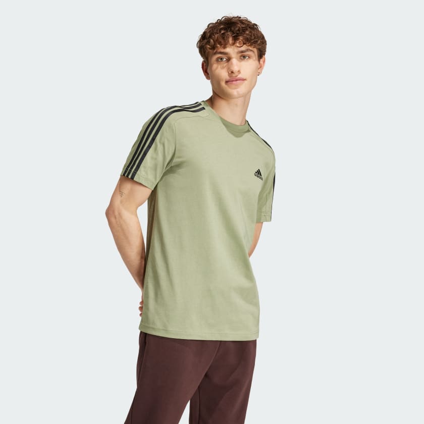 T-shirts de Algodão Adidas 3-Stripes Essentials