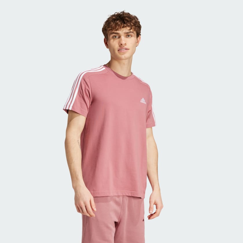 T-shirts de Algodão Adidas 3-Stripes Essentials