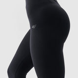 Leggings de Algodão Pretas Comprimento Total Mulher 4F