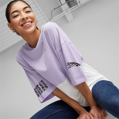 T-shirt Mulher Oversized Puma Power Nova