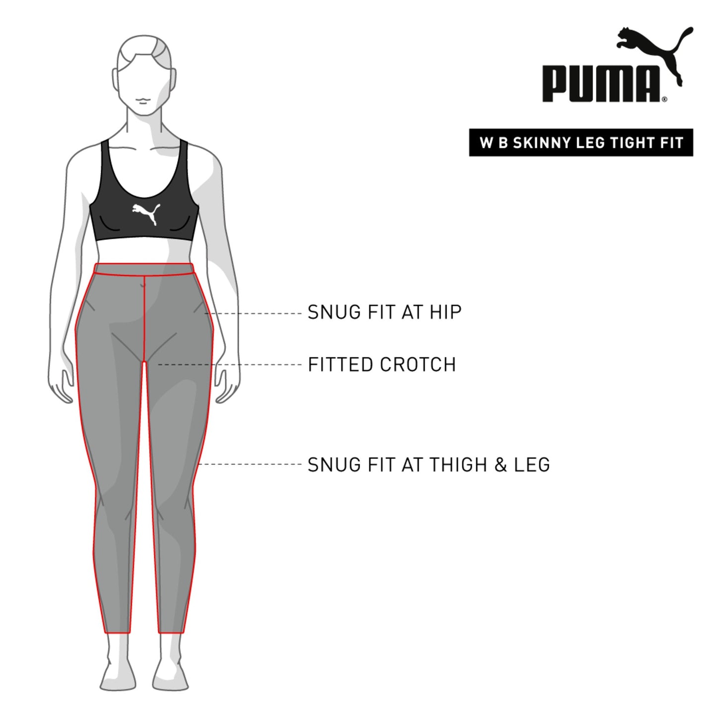 Leggings de Lycra Mulher Puma Run