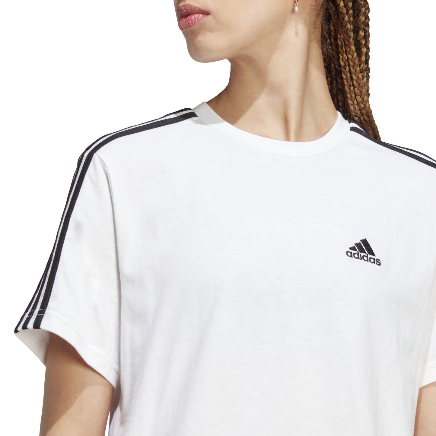 T-shirts de Algodão Adidas 3-Stripes Essentials