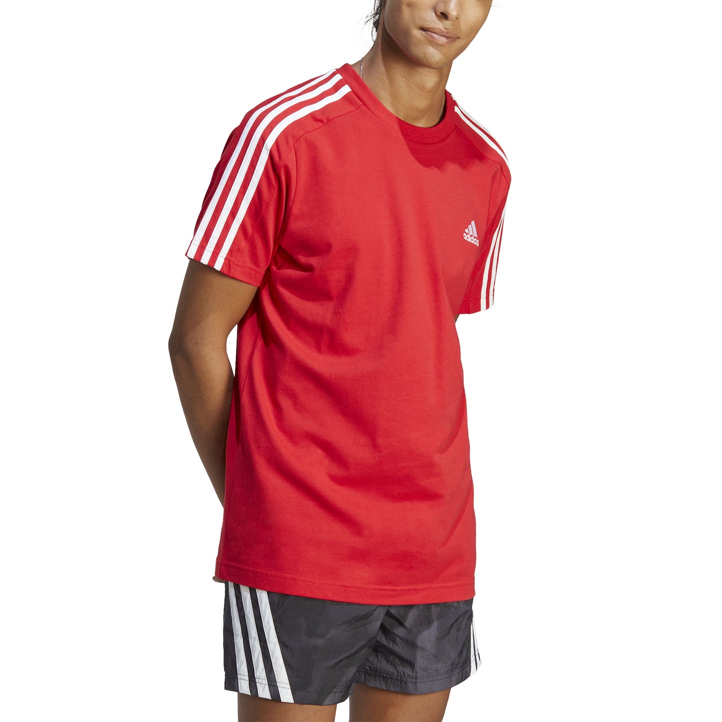 T-shirts de Algodão Adidas 3-Stripes Essentials