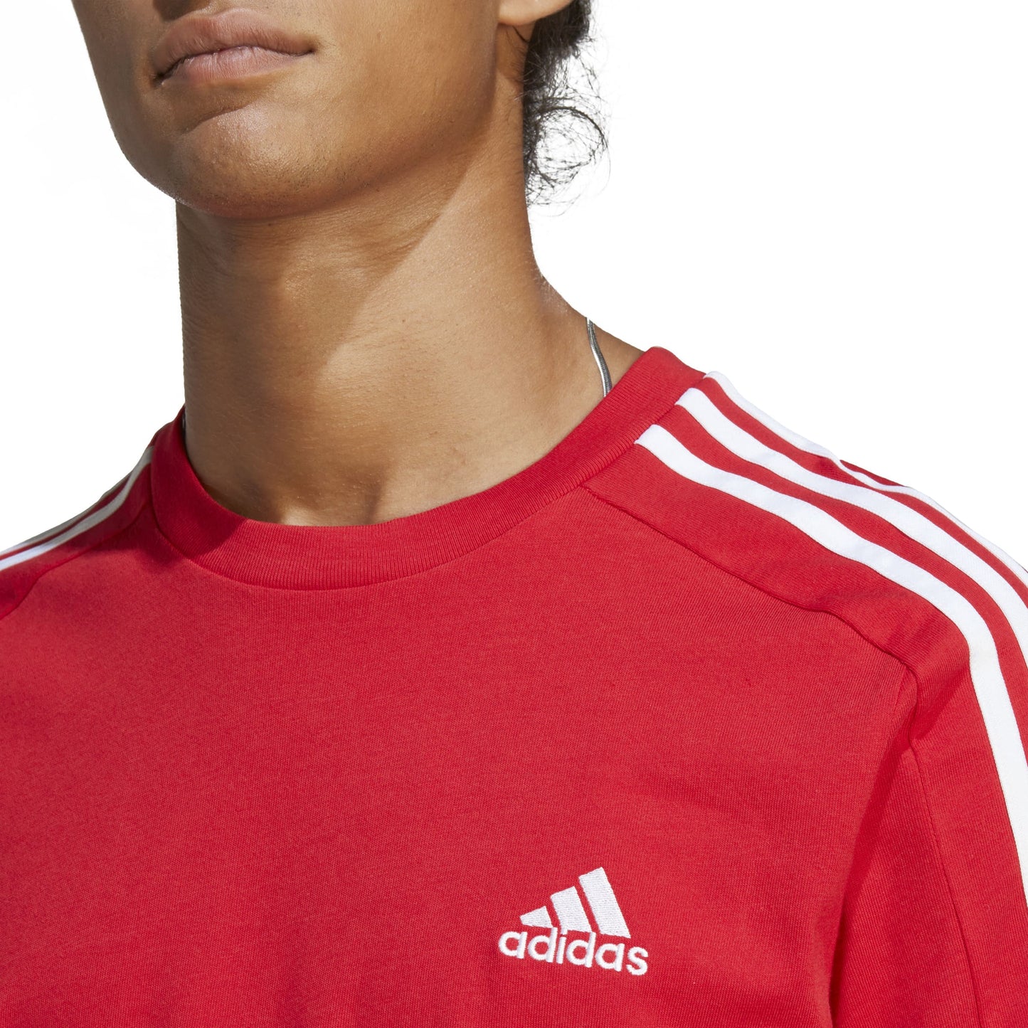 T-shirts de Algodão Adidas 3-Stripes Essentials