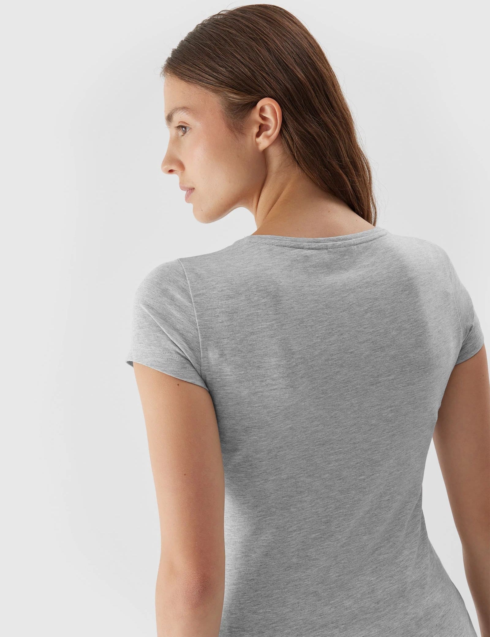 T-shirt Mulher Básica de Algodão 4F